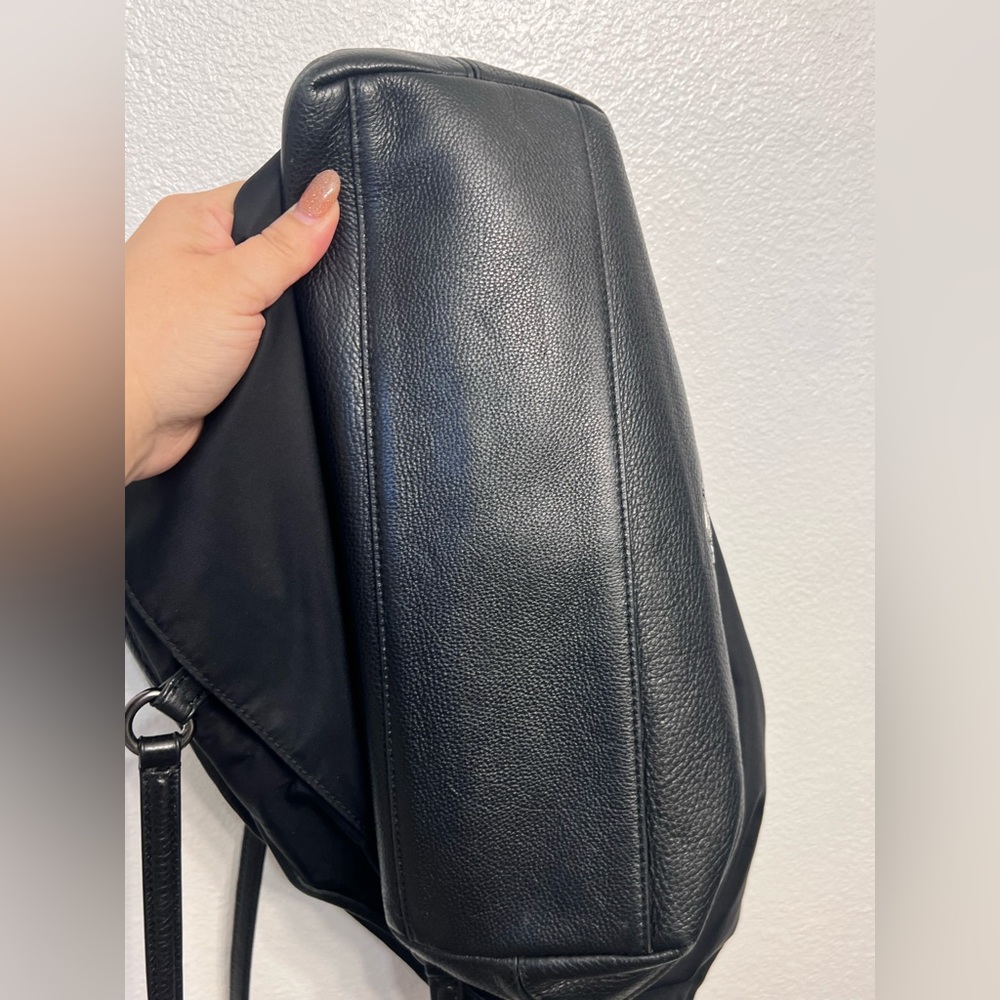 Coach 2017 Black Nylon/Leather Tote B1777-F57903 - Picture 6 of 14